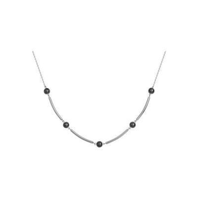 Collier multi-motifs Ceranity en acier et céramique