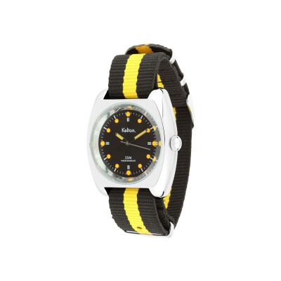 Montre Kelton RC 2 Nato Noir-jaune
