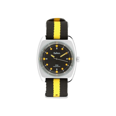 Montre Kelton RC 2 Nato Noir-jaune
