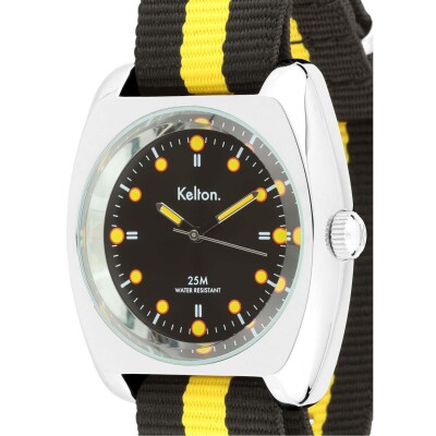 Montre Kelton RC 2 Nato Noir-jaune
