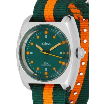 Montre Kelton RC 2 Nato Vert-orange 
