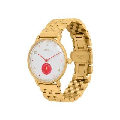 Montre Kelton Villa gold rouge