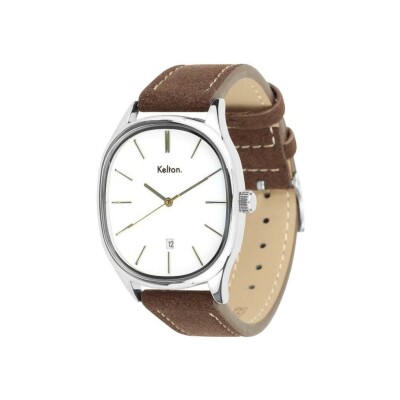 Montre Kelton Grande Colorama Blanche
