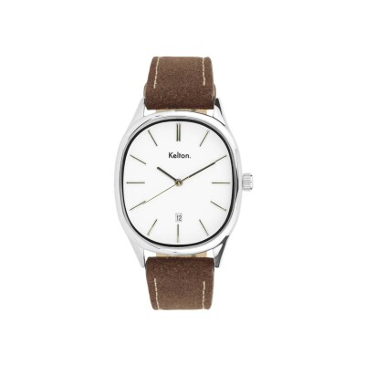 Montre Kelton Grande Colorama Blanche