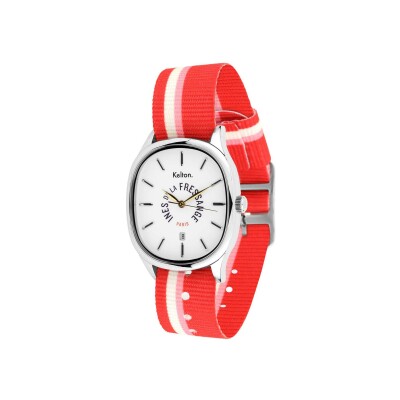 Montre Kelton x Ines de la Fressange Colorama Grande Rouge-rose