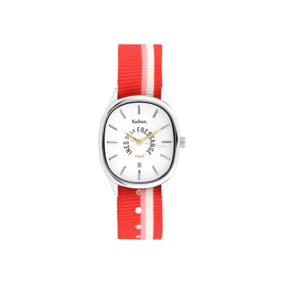 Montre Kelton x Ines de la Fressange Colorama Grande Rouge-rose