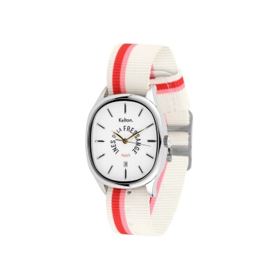 Montre Kelton x Ines de la Fressange Colorama Grande Rose-rouge