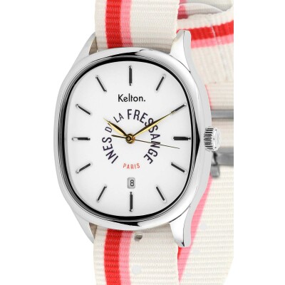 Montre Kelton x Ines de la Fressange Colorama Grande Rose-rouge