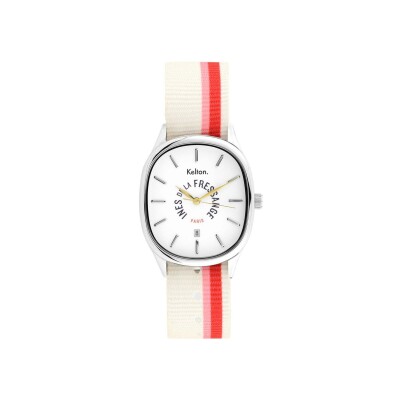 Montre Kelton x Ines de la Fressange Colorama Grande Rose-rouge