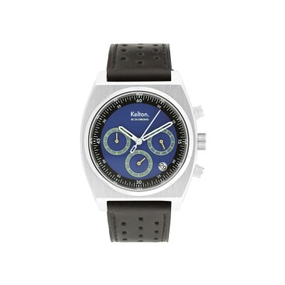 Montre Kelton RC 24 Chrono méca-quartz bleu