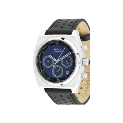 Montre Kelton RC 24 Chrono méca-quartz bleu