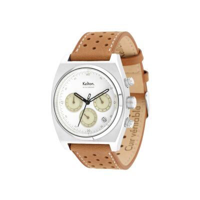 Montre Kelton RC 24 Chrono méca-quartz Blanc