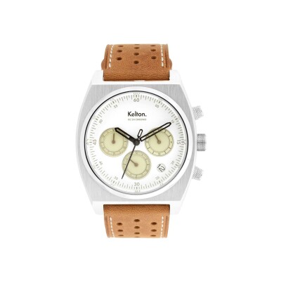 Montre Kelton RC 24 Chrono méca-quartz Blanc