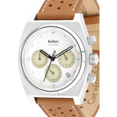 Montre Kelton RC 24 Chrono méca-quartz Blanc