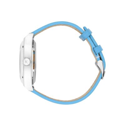 Montre Kelton RC24 Quartz Blanche – Bracelet Bleu
