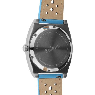 Montre Kelton RC24 Quartz Blanche – Bracelet Bleu
