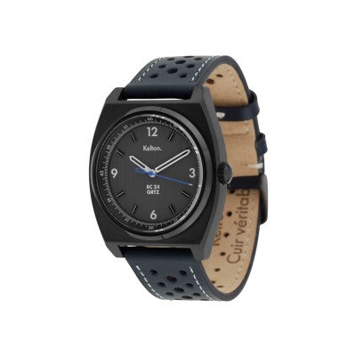 Kelton RC24 Quartz Black Watch – Navy Strap