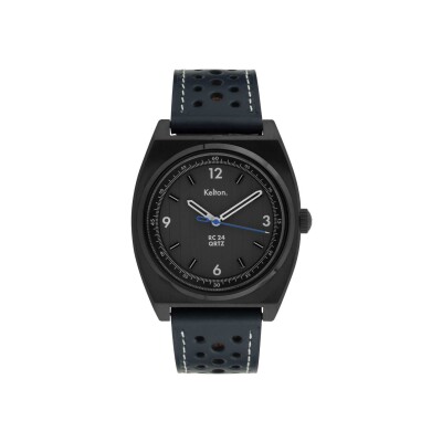 Montre Kelton RC24 Quartz noire – Bracelet Navy
