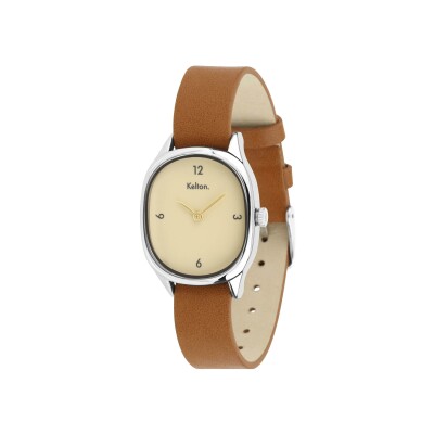 Kelton Colorama Cream Watch - Brown