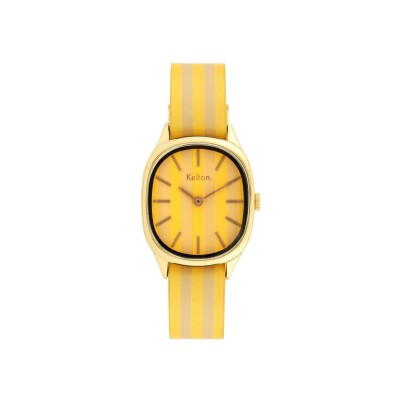 Montre Kelton Colorama Citron - Noisette
