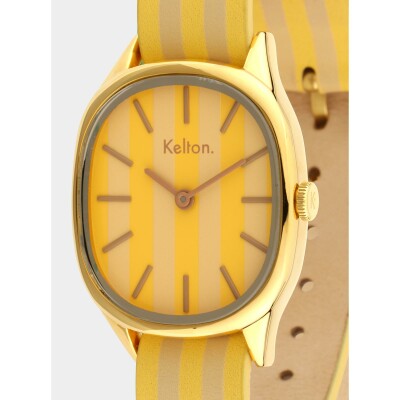 Montre Kelton Colorama Citron - Noisette
