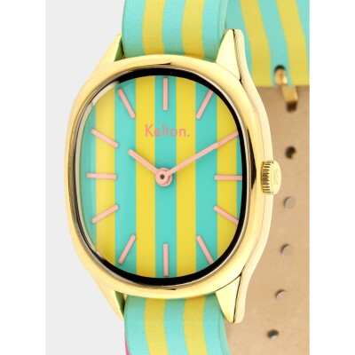 Montre Kelton Colorama Citron  - Basilic