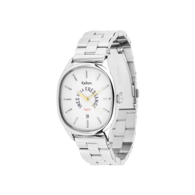 Montre Grande Colorama Kelton x Ines de la Fressange Paris acier - Silver

