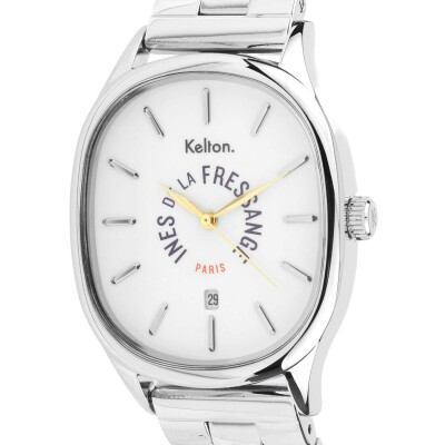 Montre Grande Colorama Kelton x Ines de la Fressange Paris acier - Silver

