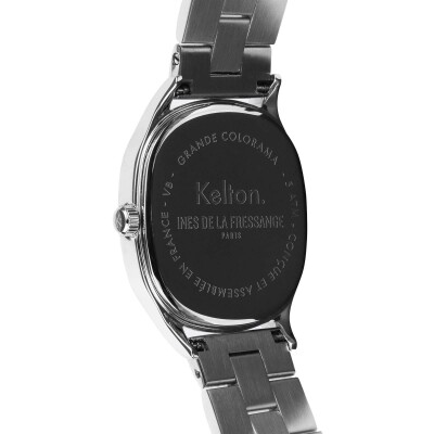 Montre Grande Colorama Kelton x Ines de la Fressange Paris acier - Silver
