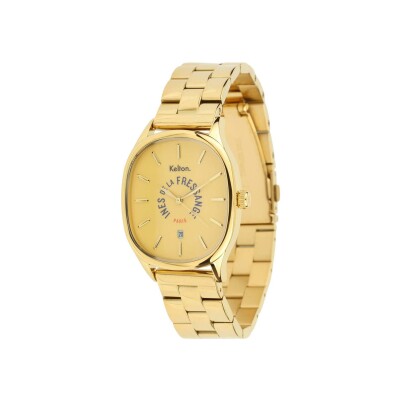 Montre Grande Colorama Kelton x Ines de la Fressange Paris acier - Gold
