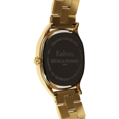Montre Grande Colorama Kelton x Ines de la Fressange Paris acier - Gold
