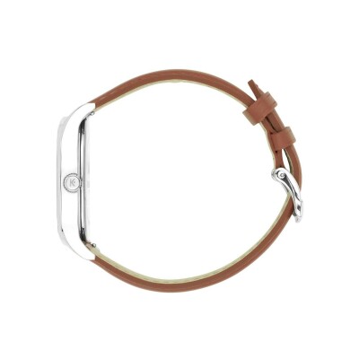 Montre Grande Colorama Kelton x Ines de la Fressange Paris acier - Camel
