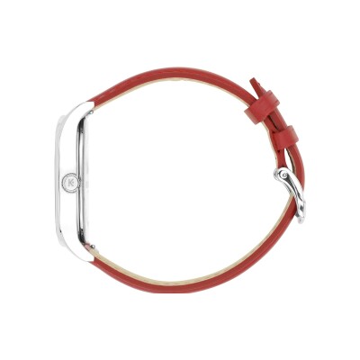 Montre Grande Colorama Kelton x Ines de la Fressange Paris acier - Red
