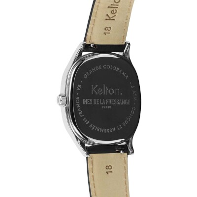 Montre Grande Colorama Kelton x Ines de la Fressange Paris acier - Noir
