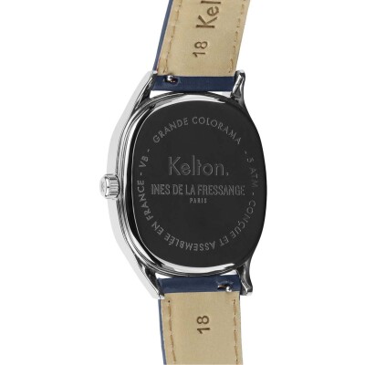 Montre Grande Colorama Kelton x Ines de la Fressange Paris acier - Bleu
