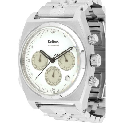 Montre Kelton RC 24 Chrono méca-quartz Blanc - Bracelet jubillee