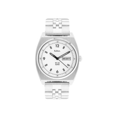 Montre Kelton RC 24 Auto blanche - Bracelet Jubilee