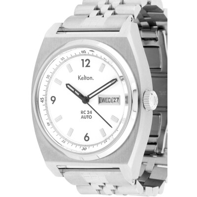 Montre Kelton RC 24 Auto blanche - Bracelet Jubilee