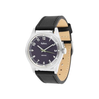 Montre Kelton Héritage Navy Epsom Noir
