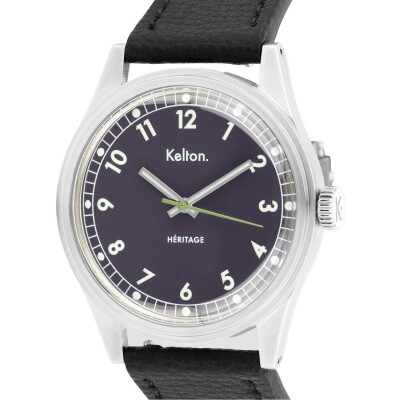 Montre Kelton Héritage Navy Epsom Noir
