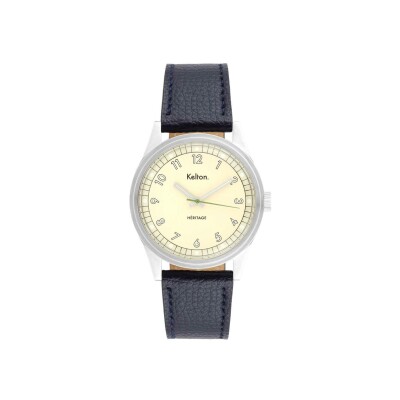 Montre Kelton Héritage Champagne Epsom Navy
