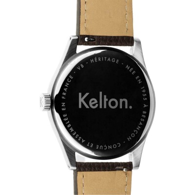 Montre Kelton Héritage Champagne Epsom Marron
