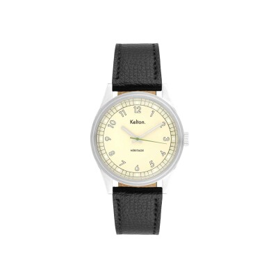 Montre Kelton Héritage Champagne Epsom Noir