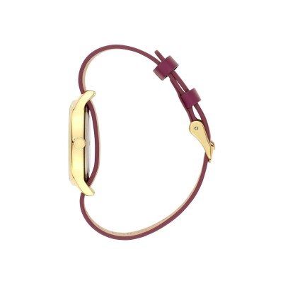 Coffret montre Kelton Colorama Prune et second bracelet