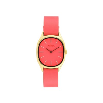 Coffret montre Kelton Colorama Blush et second bracelet