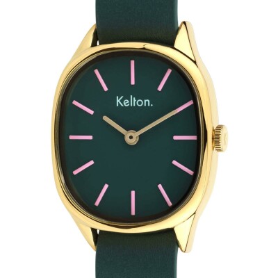 Coffret montre Kelton Colorama Laurier et second bracelet