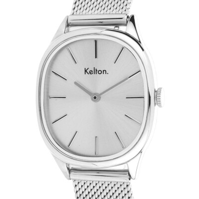 Montre Kelton Colorama Mesh Argent
