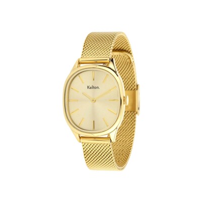 Montre Kelton Colorama Mesh Or 
