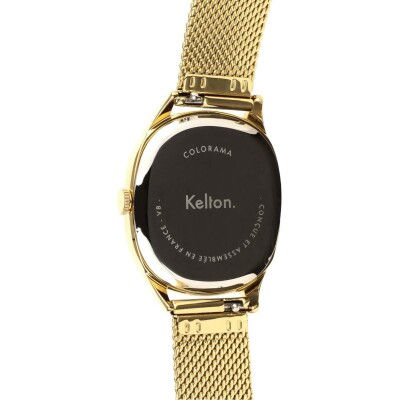 Montre Kelton Colorama Mesh Or 
