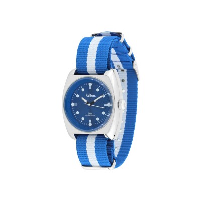 Montre Kelton RC 2 Nato bleu-blanc